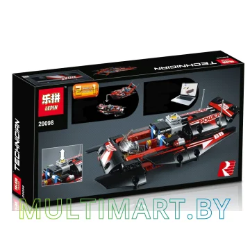Конструктор Lepin 20098 Моторная лодка (195 деталей) картинка 2